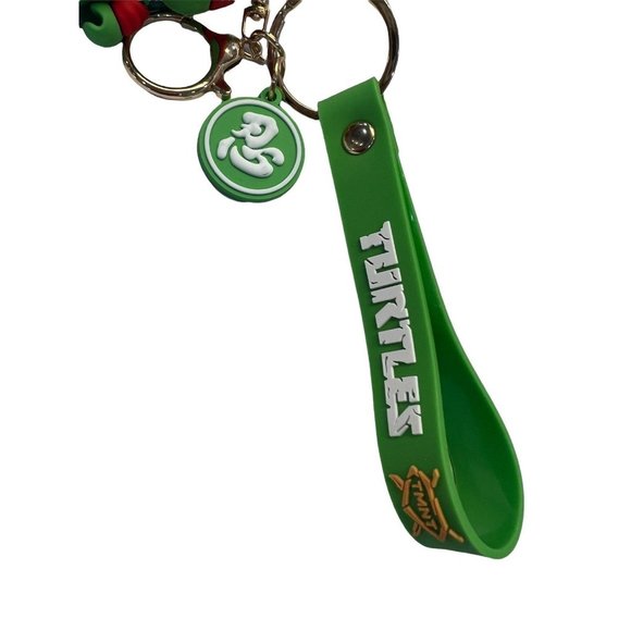 NEW Teenage Mutant Ninja Turtles Raphael PVC Keychain/Bag Clip - Picture 3 of 4